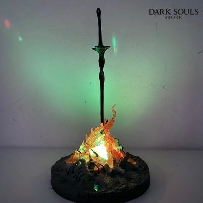 Dark Souls Bonfire Led Lamp Black Faraam Knight Action Figure