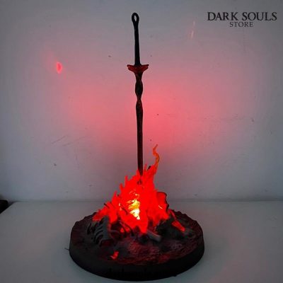 Dark Souls Bonfire Led Lamp Black Faraam Knight Action Figure