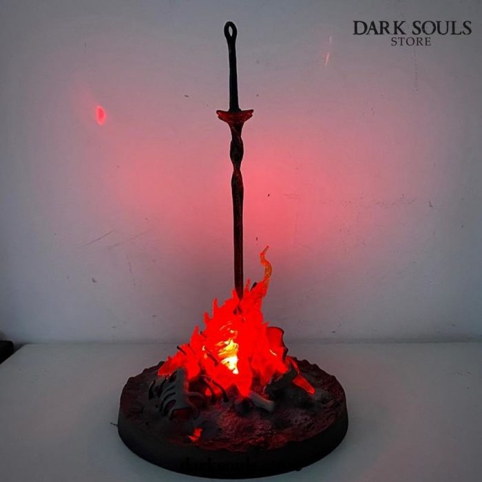 Dark Souls Bonfire Led Lamp Black Faraam Knight Action Figure