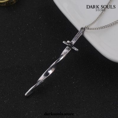 Dark Souls Firelink Coiled Sword Charm Pendant Necklace
