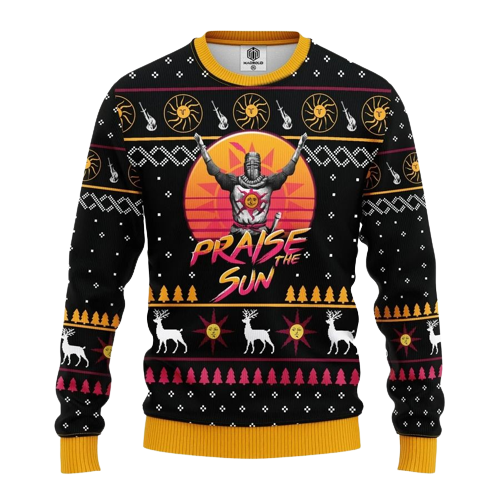 Dark Souls Praise the Sun Ugly Christmas Sweater